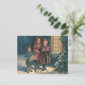 かわいい子供たちによるクリスマスキャロル ポストカード (スタンド正面)