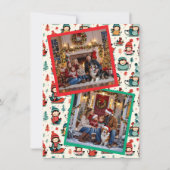 かわいい子供たちのスレッジング ツー フォト クリスマス (正面)