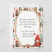 かわいい子供たちのスレッジング ツー フォト クリスマス (裏面)