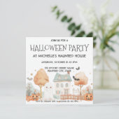 かわいい子供たちのハロウィンパーティー 招待状 (スタンド正面)