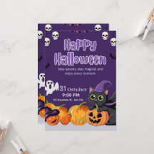 かわいい子供たちのハロウィン 黒猫