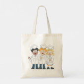 かわいい子供たちの卒業お祝いカートゥーン トートバッグ (裏面)