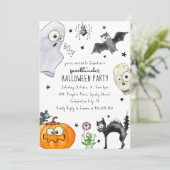 かわいい子供たちの楽しいハロウィン 招待状 (スタンド正面)