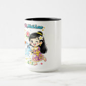 かわいい子供たちの水遊び マグカップ (中央)
