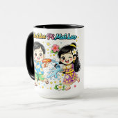 かわいい子供たちの水遊び マグカップ (正面左)