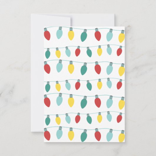 かわいい子供たちよ、エルフのクリスマスの感謝を伝えなさい！ サンキューカード (裏面)