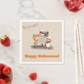 かわいい子供たちコスチュームハローウィンパーティ スタンダードカクテルナプキン (インサイチュ)