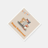 かわいい子供たちコスチュームハローウィンパーティ スタンダードカクテルナプキン (角)