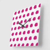 かわいい子供たち スクエア壁時計 (傾斜)