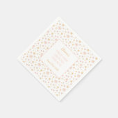 かわいい子供たち「日のまわりにの最初の旅」誕生日 スタンダードカクテルナプキン (角)