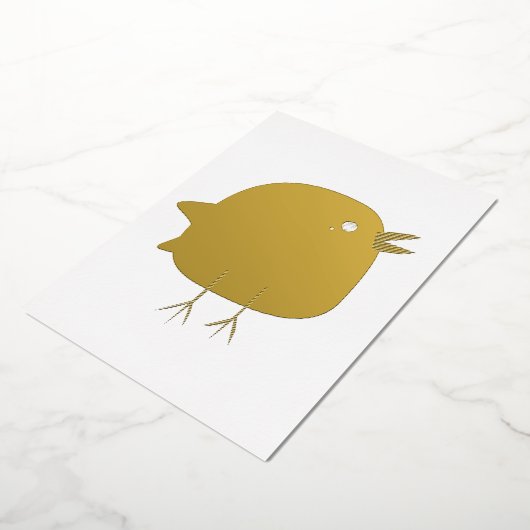 かわいい子供たち 箔招待状 (回転した状態)