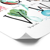 かわいい子供たちABCアルファベット |子どもウォールアート ポスター (角)