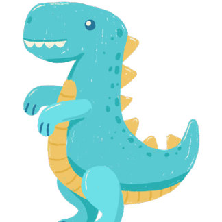 かわいい子供たちTレックス クッション