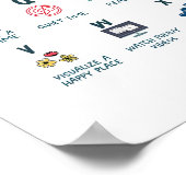 かわいい子供に対応スキルアルファベット、メンタルヘルス ポスター (角)