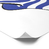 かわいい子供のいるビンテージクリスマスストッキング ポスター (角)