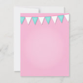 かわいい子供のお茶会の誕生日の招待状 招待状 (裏面)