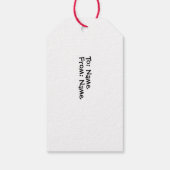 かわいい子供のためのクリスマスプレゼントタグ　メリークリスマス ギフトタグ (裏面)