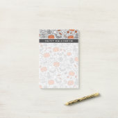 かわいい子供のためのハロウィンドゥードルパターン ポストイット (デスク上)