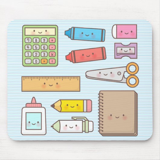 かわいい子供のための新学期グッズ マウスパッド (正面)