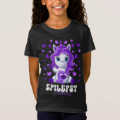 かわいい子供のてんかん啓発ユニコーン Tシャツ (正面)