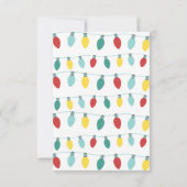 かわいい子供のエルフクリスマスお礼メッセージ サンキューカード (裏面)