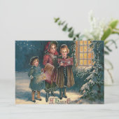 かわいい子供のクリスマスキャロル 招待状 (スタンド正面)