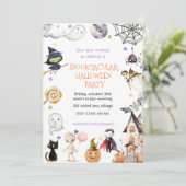 かわいい子供のハロウィンパーティー 招待状 (スタンド正面)