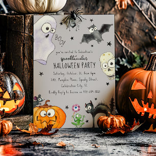 かわいい子供のハロウィン 招待状
