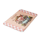 かわいい子供のバスルーム豚の追加文字 バスマット (アングル)