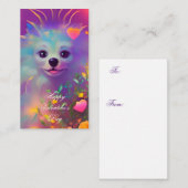 かわいい子供のバレンタインパピー ノートカード (正面/裏面)