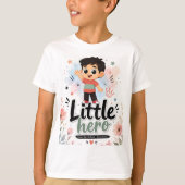 かわいい子供のヒーローTシャツ Tシャツ (正面)