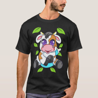 かわいい子供の仔牛の農場の動物 Tシャツ
