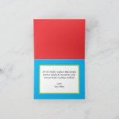 かわいい子供の写真 ありがとうカード サンキューカード (内部)