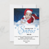 かわいい子供の写真 クリスマス サンキューカード (正面)