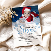 かわいい子供の写真 クリスマス サンキューカード