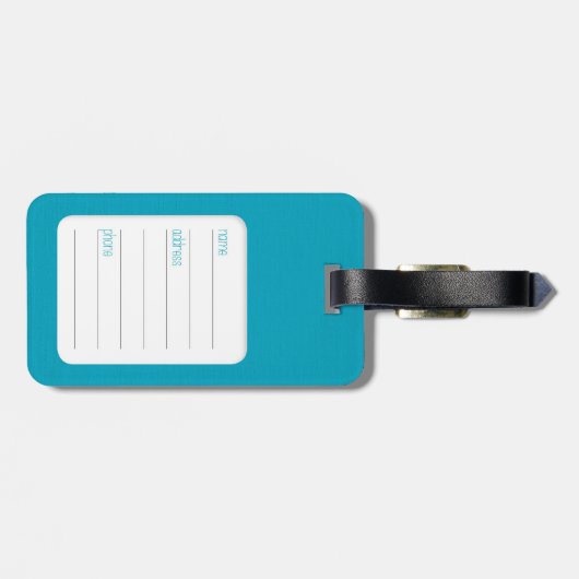 かわいい子供の孤のキャンプの野性生物の荷物のラベル ラゲッジタグ (裏面横)