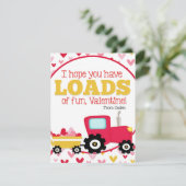 かわいい子供の教室バレンタインデートラクター シーズンカード (スタンド正面)