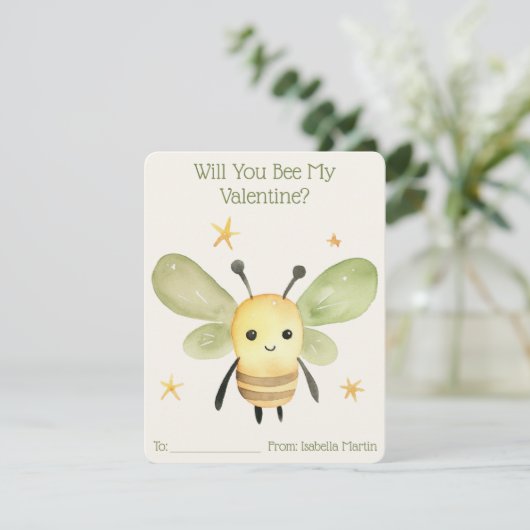 かわいい子供の教室 あなたは私のバレンタインになりますか シーズンカード (スタンド正面)