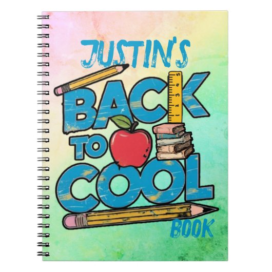 かわいい子供の新学期 ノートブック (正面)