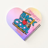 かわいい子供の新学期 ノートブック (裏面)