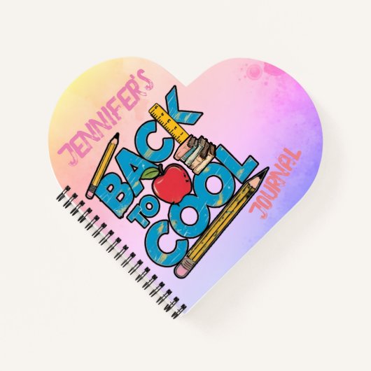 かわいい子供の新学期 ノートブック (正面)