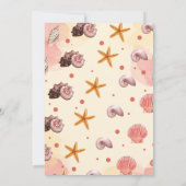 かわいい子供の水色ワンダーザ海の最初の誕生日 招待状 (裏面)