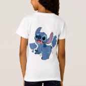 かわいい子供の漫画デザイン Tシャツ (裏面)