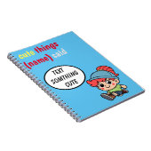 かわいい子供の発言ノート ノートブック (右側)