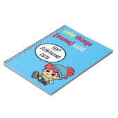 かわいい子供の発言ノート ノートブック (左側)