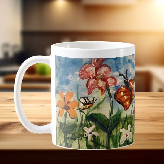 かわいい子供の絵 コーヒーマグカップ