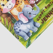 かわいい子供の誕生日パーティージャングルサファリアニマル 薄葉紙 (詳細)