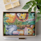 かわいい子供の誕生日パーティージャングルサファリアニマル 薄葉紙 (ギフト)