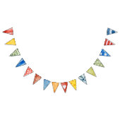 かわいい子供の誕生日パーティーデコール バンティングフラッグ (全)