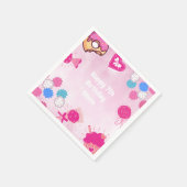 かわいい子供の誕生日パーティーナプキン スタンダードカクテルナプキン (角)